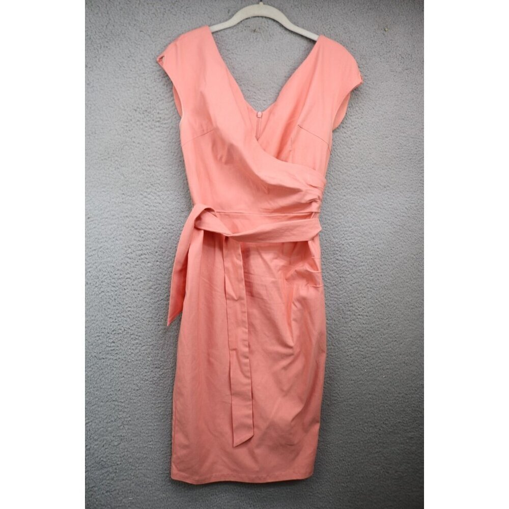 Muxxn Wrap Belted Bodycon Midi Dress-Size Small-Stretchy